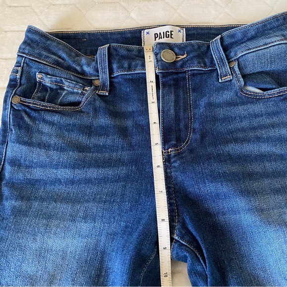COPY - PAIGE SKYLINE BOOT MID RISE BOOT LEG JEANS SZ 26 - Picture 9 of 16
